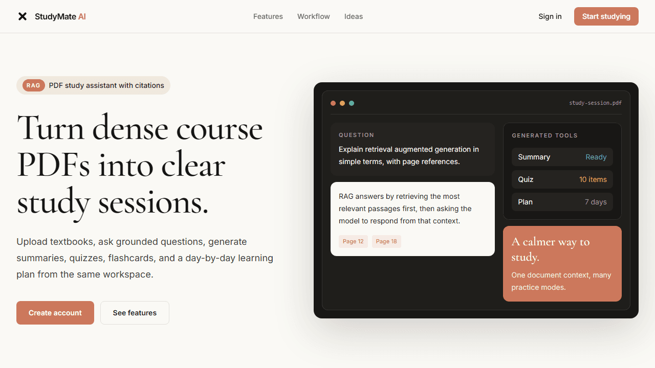 StudyMate AI — Intelligent RAG-Based Study Assistant preview